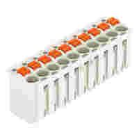 1-conductor female connector; push-button; Push-in CAGE CLAMP®; 1.5 mm²; Pin spacing 3.5 mm; 10-pole; 1,50 mm²; light gray