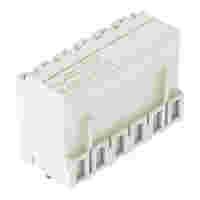 THT female header; straight; Pin spacing 3.5 mm; 2-pole; 0.4 x 0.9 mm solder pin; light gray