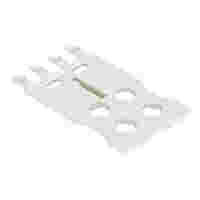 WAGO Gripping plate; for female and male connectors; 1 part; Pin spacing 3.5 mm; light gray