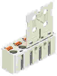1-conductor female connector; push-button; Push-in CAGE CLAMP®; 2.5 mm²; Pin spacing 7.5 mm; 5-pole; Gripping plate; 2,50 mm²; light gray