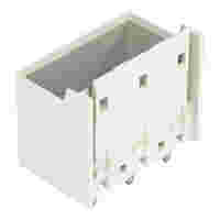 THT male header; 1.4 mm Ø solder pin; straight; Pin spacing 7.5 mm; 3-pole; light gray