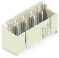 THT male header; 1.4 mm Ø solder pin; straight; Pin spacing 7.5 mm; 5-pole; light gray
