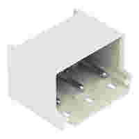 THT male header; 1.4 mm Ø solder pin; angled; Pin spacing 7.5 mm; 3-pole; light gray