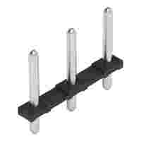 THT pin strip; 1.4 mm Ø solder pin; straight; Pin spacing 7.5 mm; 3-pole; black