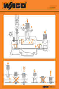 Stickers for operating instructions; for double- and triple-deck terminal blocks; 280 and 281 Series