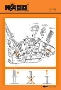 Stickers for operating instructions
