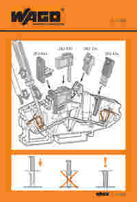 Stickers for operating instructions