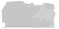 End and intermediate plate; 0.8 mm thick; gray