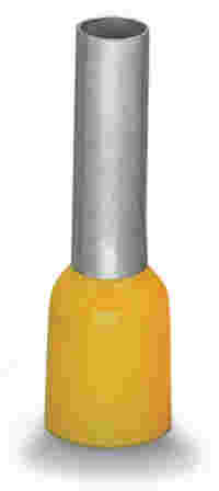 Ferrule; Sleeve for 6 mm² / AWG 10; insulated; electro-tin plated; electrolytic copper; gastight crimped; acc. to DIN 46228, Part 4/09.90; yellow