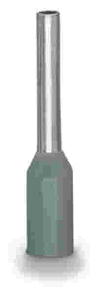 WAGO Ferrule; Sleeve for 0.75 mm² / 18 AWG; insulated; electro-tin plated; gray