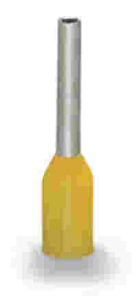 Ferrule; Sleeve for 0.25 mm² / AWG 24; insulated; electro-tin plated; yellow