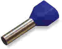 Twin ferrule; Sleeve for 2 x 6 mm / AWG 10; insulated; yellow