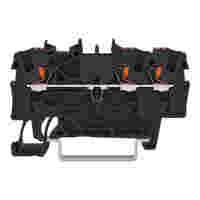 3-conductor through terminal block; with push-button; 1.5 mm²; with test port; suitable for Ex e II applications; side and center marking; for DIN-rail 35 x 15 and 35 x 7.5; Push-in CAGE CLAMP®; 1,50 mm²; black