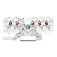 5-conductor shield terminal block; with push-button; 1.5 mm²; with test port; suitable for Ex e II applications; side and center marking; for DIN-rail 35 x 15 and 35 x 7.5; 1,00 mm²; white