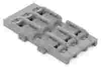 Mounting carrier; 3-way; for inline splicing connector with lever; for screw mounting; gray