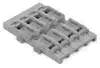 Mounting carrier; 4-way; for inline splicing connector with lever; for screw mounting; gray