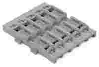 Mounting carrier; 5-way; for inline splicing connector with lever; for screw mounting; gray