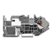 1-conductor power distribution disconnect terminal block; 16 mm²; with push-button; Push-in CAGE CLAMP®; 16,00 mm²; gray