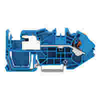 1-conductor N-disconnect terminal block; 16 mm²; with push-button; Push-in CAGE CLAMP®; 16,00 mm²; blue