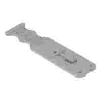 Strain relief plate; for female and male connectors; 1 part; lever; Pin spacing 5 mm; gray