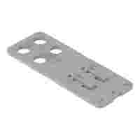 Strain relief plate; for female and male connectors; 1 part; lever; Pin spacing 5 mm; gray