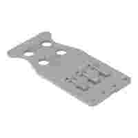 Strain relief plate; for female and male connectors; 1 part; lever; Pin spacing 5 mm; gray