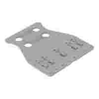 Strain relief plate; for female and male connectors; 1 part; lever; Pin spacing 5 mm; gray