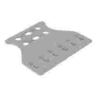 Strain relief plate; for female and male connectors; 1 part; lever; Pin spacing 5 mm; gray