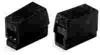 Fixture connector; continuous service temperature to 120 °C; 1-pole (1x solid to 2x solid, stranded, or fine-stranded); black