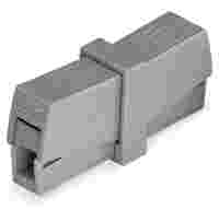 Fixture connector; 1-pole (1x solid stranded or fine-stranded to 1x solid stranded or fine-stranded); gray