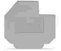 End plate; for 630 V, cut-out dimensions L1; 1.5 mm thick; gray