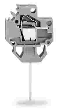Through-panel terminal block; modular; wire-wrap pin 0.8 x 1.6 mm; 1-pole; for plate thickness 2.5 mm