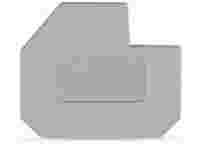 End plate; for 400 V, cut-out dimensions L1; 1.5 mm thick; gray
