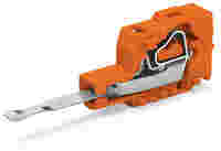 Testing plug module with contact stud; Pin spacing 5.08 mm / 0.2 in; 2,50 mm²; orange