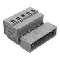 Male connector; 5-pole; Pin spacing 5 mm;  gray