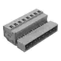 Male connector; 8-pole; Pin spacing 5 mm; gray