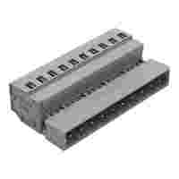 Male connector; 10-pole; Pin spacing 5 mm; gray
