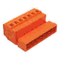 Male connector; 7-pole; Pin spacing 5.08 mm ; orange