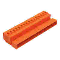 Male connector; 16-pole; Pin spacing 5.08 mm ; orange