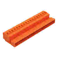 Male connector; 18-pole; Pin spacing 5.08 mm ; orange