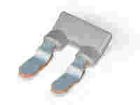 Jumper; for conductor entry; 2-way; insulated; gray