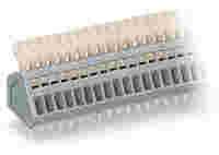 PCB terminal block; push-button; 0.5 mm²; Pin spacing 2.5 mm; 12-pole; CAGE CLAMP®; gray