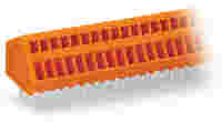 PCB terminal block; 0.5 mm²; Pin spacing 2.54 mm; 8-pole; CAGE CLAMP®; orange