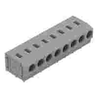 PCB terminal block; 2.5 mm²; Pin spacing 5/5.08 mm; 8-pole; PUSH WIRE®; gray