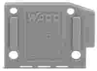 End plate; snap-fit type; 1 mm thick; light green