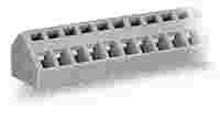 PCB terminal block; 2.5 mm²; Pin spacing 5/5.08 mm; 10-pole; CAGE CLAMP®; commoning option; gray