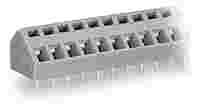 PCB terminal block; 2.5 mm²; Pin spacing 5/5.08 mm; 10-pole; CAGE CLAMP®; commoning option; gray