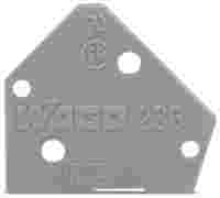 End plate; 1 mm thick; snap-fit type; light green