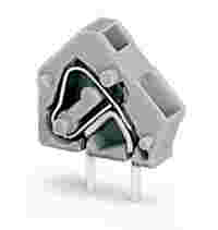 Stackable PCB terminal block; 2.5 mm²; Pin spacing 5/5.08 mm; 1-pole; CAGE CLAMP®; commoning option; orange