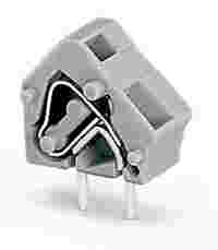 Stackable PCB terminal block; 2.5 mm²; Pin spacing 7.5/7.62 mm; 1-pole; CAGE CLAMP®; commoning option; green